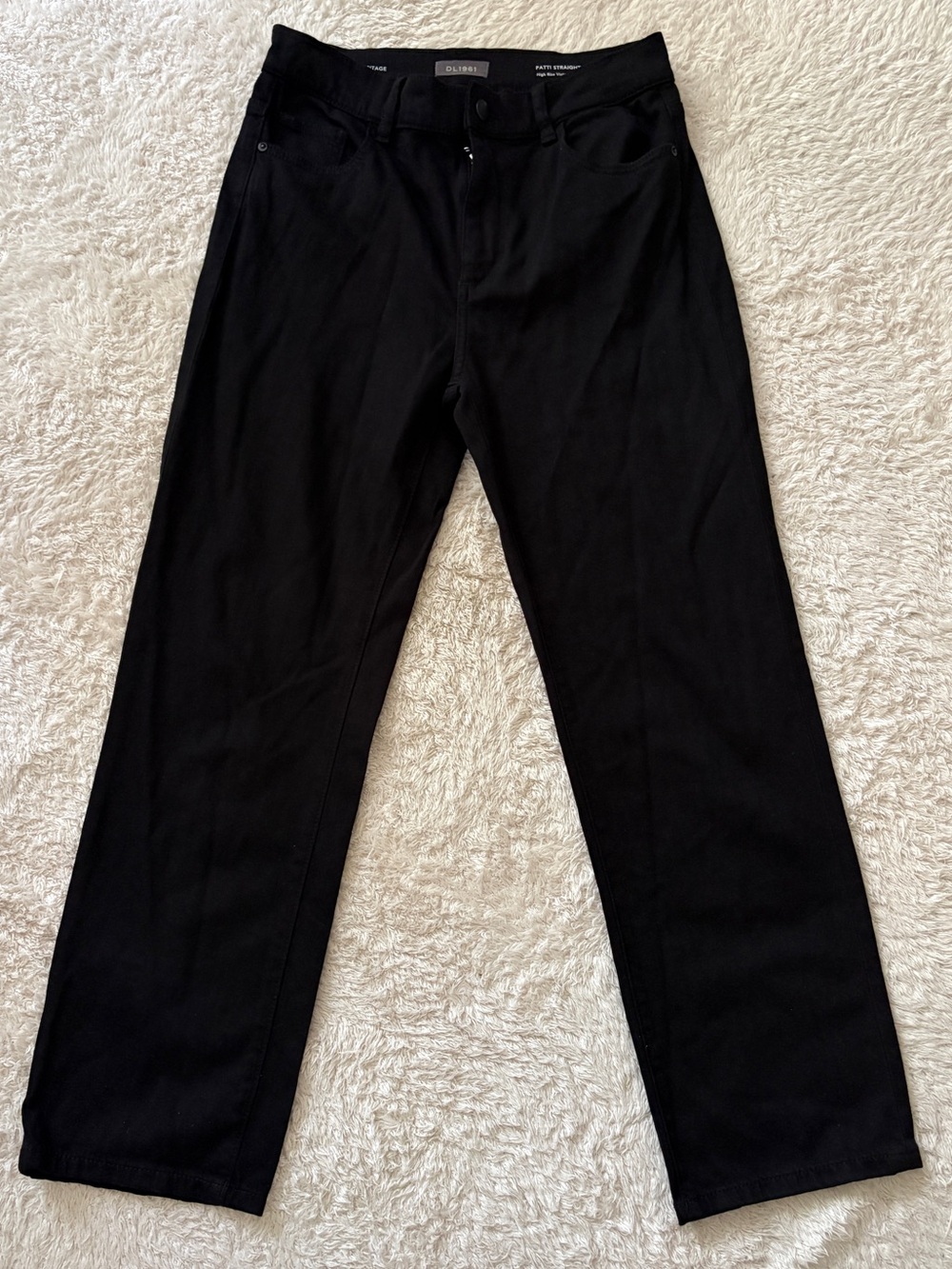 DL1961 DL Vintage Patti Straight Womenโs Black Pants